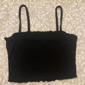 Tillys Black Tank Crop Top